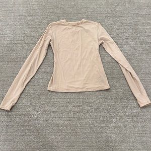 Skims nude long sleeve tee